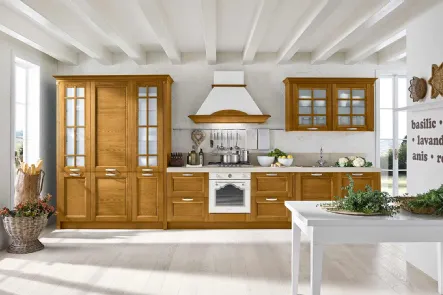 Cucina Classica Country 4 Castagno di GM Cucine