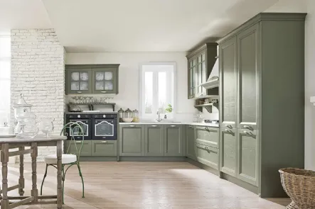Cucina Classica Country 5 Grigio Muschio di GM Cucine
