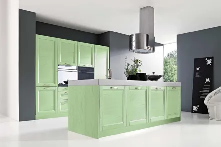 Cucina Classica Country 9 Verde Chiaro di GM Cucine