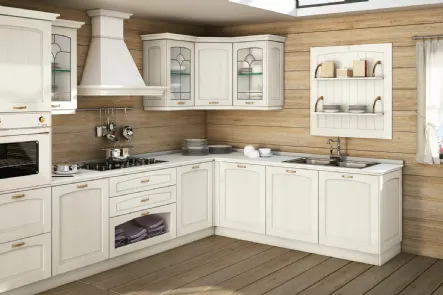 Cucina Classica Malin finitura Bianca Decapè di Creo