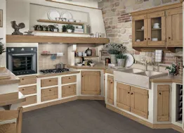 Cucina in muratura Anita castagno mielato di Lube