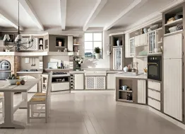 Cucina ad angolo in muratura Elena Bianco Shabby di Lube