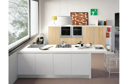 Cucina Ank Bianco Opaco di Creo
