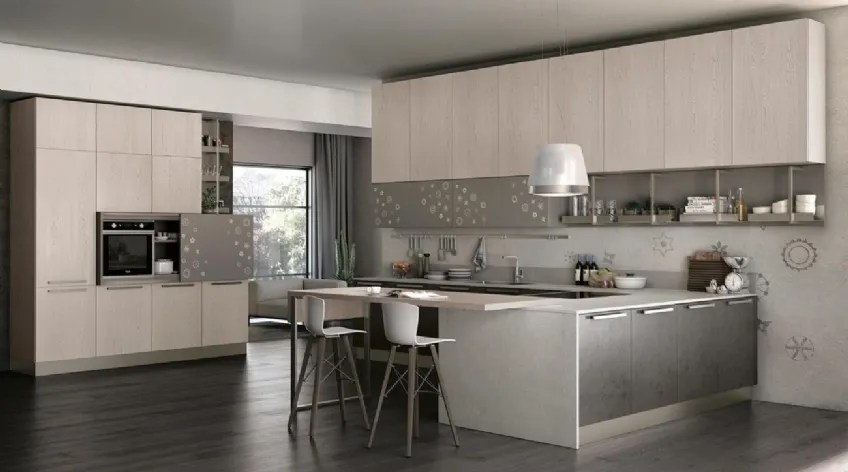 Cucina moderna Clover 11 di Lube