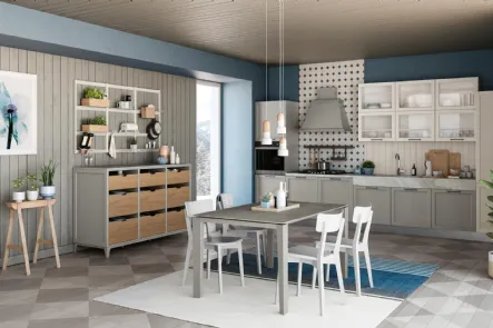 Cucina Moderna Contempo Argilla v2 di Creo
