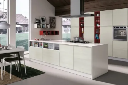 Cucina Jey Feel 12 finitura Rovere Diamond di Creo