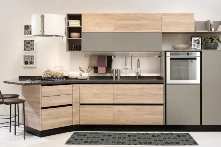 Cucina Kyra Rovere Naturale di Creo