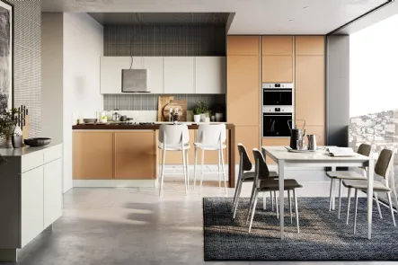 Cucina Moderna Rewind Cannella di Creo