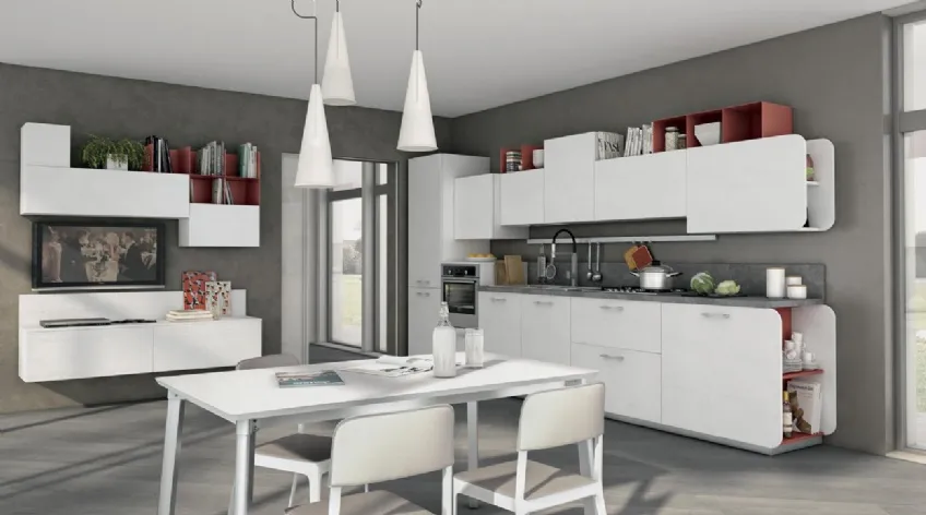 Cucina moderna Immagina Plus 23 di Lube