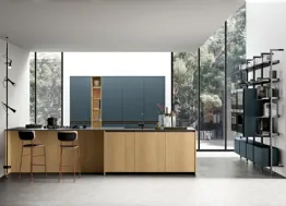 Cucina Moderna Immagina Wood 01 di Lube