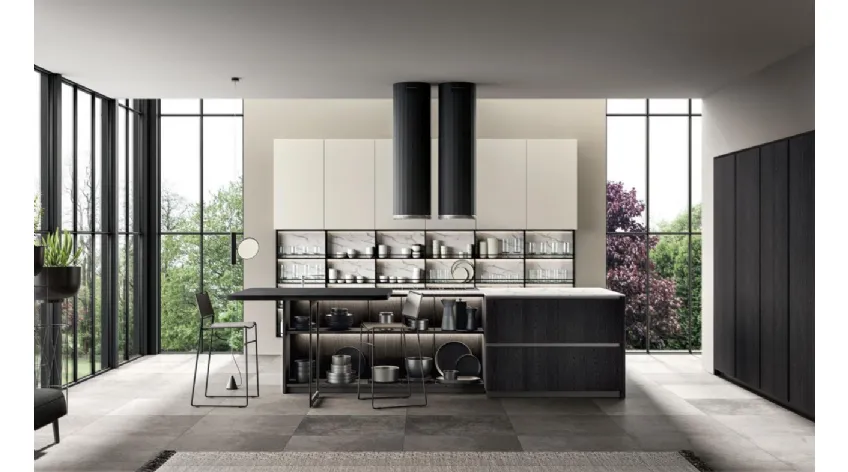 Cucina Moderna Immagina Wood 02 di Lube
