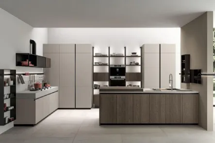 Cucina Moderna Immagina Wood 06 di Lube