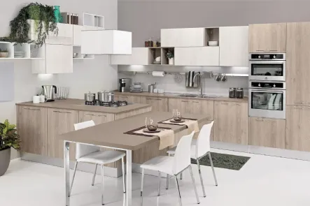 Cucina Moderna Kyra in Rovere Cipria di Creo