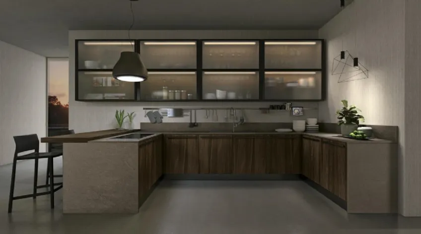 Cucina moderna Clover 12 di Lube