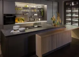 Cucina moderna con penisola Clover Design Lux-07 Lube