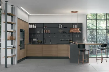 Cucina moderna Luna 04 di Lube