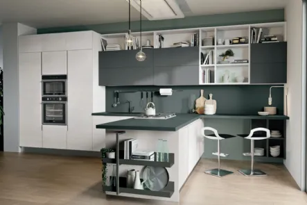Cucina moderna Luna 07 di Lube