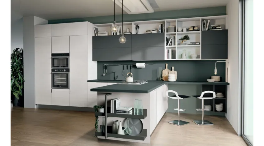 Cucina moderna Luna 07 di Lube