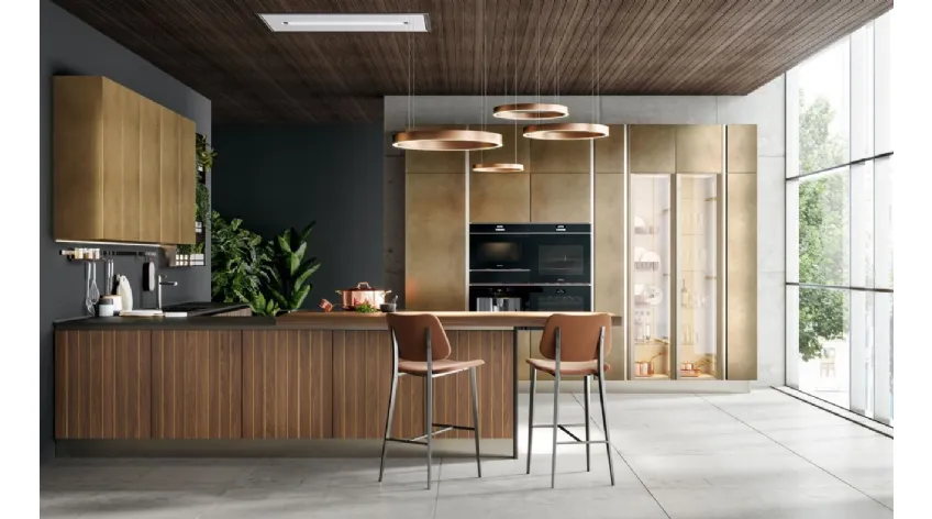 Cucina moderna Clover Design Lux 04 di Lube
