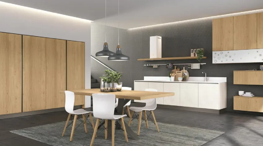 Cucina moderna Clover 08 di Lube