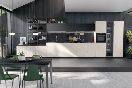 Cucina Moderna lineare Oltre Design 06 di Lube