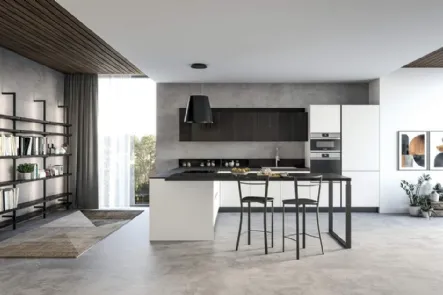 Cucina Moderna Domino Composizione 01 di Prima Cucine