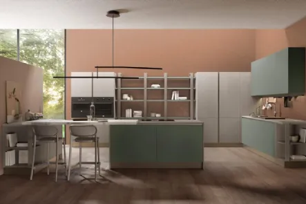 Cucina Moderna Round 06 di Lube