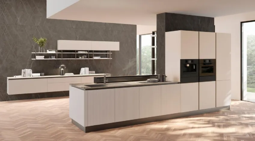 Cucina Moderna Round Doga 08 di Lube