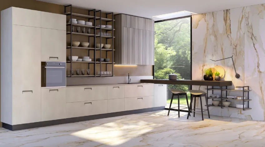 Cucina Moderna Round Area 1 di Lube