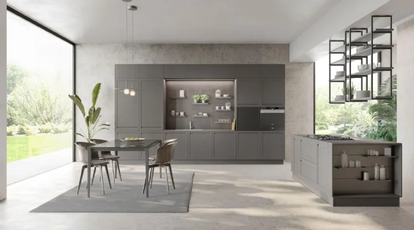 Cucina Moderna Round Frame 2 di Lube