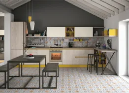 Cucina Moderne Tablet finitura Frassino Sabbia di Creo