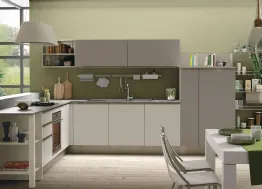 Cucina Moderna angolare Tablet in Laccato Opaco di Creo