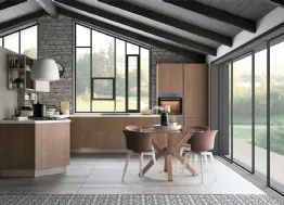 Cucina Moderna Tablet finitura Noce Brown di Creo