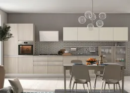 Cucina Moderna lineare Tablet finitura Rovere Luna di Creo