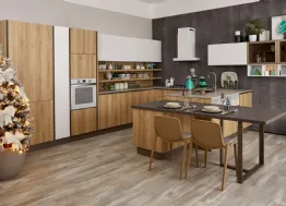 Cucina Moderna Tablet finitura Rovere Ortisei di Creo