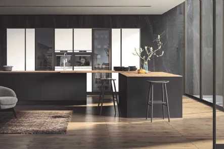 Cucina Moderna con isola Ventidue & XL 09 in laminato di GM Cucine