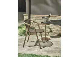 Sedie da giardino Ines Outdoor con struttura in acciaio laccato di Bontempi